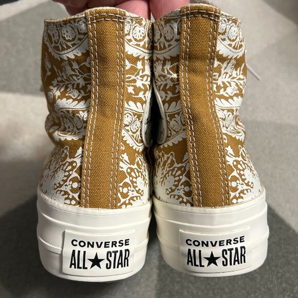 Converse Chuck Taylor All Star Floral Paisley Platform Sneakers Women's Size 7 - Picture 6 of 12